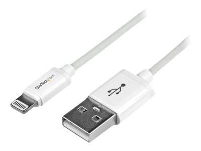 StarTech.com USBLT1MW, 1 m, Lightning, USB A, Uros, Uros, Valkoinen