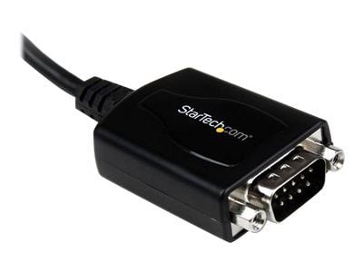 Startech USB to Serial RS232 Adapter Cable w/ COM Retention - USB Serial Adapter - Seriell adapter - USB - RS-232 - svart