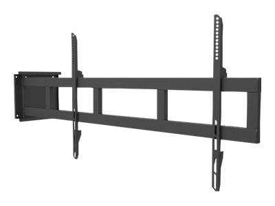 Multibrackets M Universal Swing Arm 180 Degrees X Large - Monteringssett (svingarm veggfeste) - for flatpanel - metall - svart - skjermstørrelse: 7...