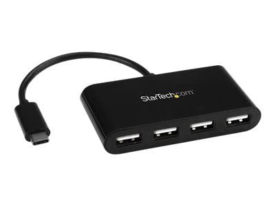 StarTech.com 4-Port USB-C Hub - USB-C to 4x USB-A Hub Adapter - Mini USB 2.0 Hub - Bus-powered USB Type-C Port Expander (ST4200MINIC) - Hub - 4 x U...