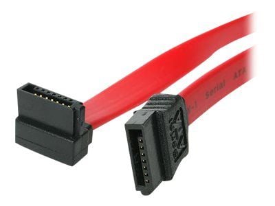 StarTech 18in SATA to Right Angle SATA Serial ATA Cable - 18in SATA Cable - 18 SATA Cable - 18in angled SATA Cable - SATA-kabel - Serial ATA 150/30...