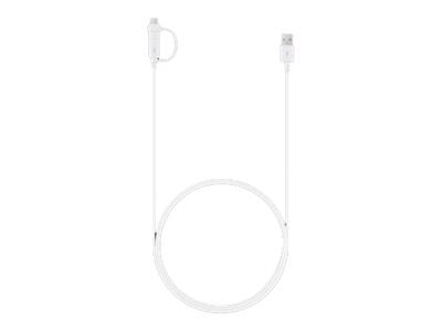 Samsung EP-DG930 - USB-kabel - USB (hann) til Micro-USB type B, USB-C (hann) - USB 2.0 - 1.5 m - hvit