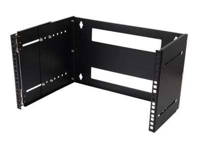 DELTACO 19-DTSR0206 - Konsoli telineeseen - seinäasennettava - musta - 6U - 19"