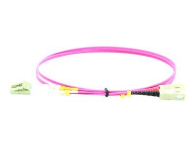 MicroConnect - Nettverkskabel - LC/PC-multimodus (hann) til SC/PC-multimodus (hann) - 1 m - fiberoptisk - 50 / 125 mikroner - OM4 - halogenfri - fi...