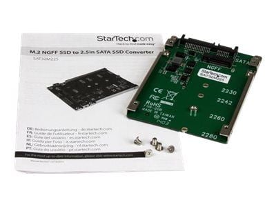 StarTech.com SAT32M225, SATA, M.2, Vihreä, CE, FCC, 6 Gbit/s, -40 - 85 °C