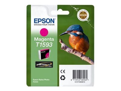 Epson T1593 magenta, Väriainepohjainen muste, 17 ml, 1200 sivua, 1 kpl