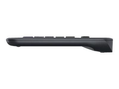 Logitech K400 Plus, Mini, Langaton, Langaton RF, QWERTY, Musta