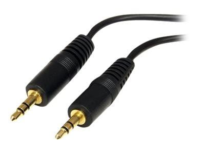 Startech 6 ft. (1.8 m) 3.5mm Audio Cable - 3.5mm Audio Cable - Gold Plated Connectors - Male/Male - Aux Cable (MU6MM) - Lydkabel - mini-phone stere... Startech 6 ft. (1.8 m) 3.5mm Audio Cable - 3.5mm Audio Cable - Gold Plated Connectors - Male/Male - Aux Cable (MU6MM) - Lydkabel - mini-phone stere...