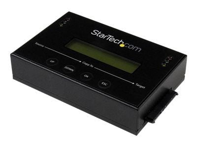 StarTech.com 1:1 Hard Drive Duplicator and Eraser for 2.5" & 3.5" SATA HDD SSD - LCD & RS-232  - 14GBpm Duplication Speed - Cloner & Wiper (SATDUP1...