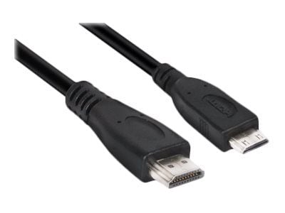 Club 3D CAC-1350 - HDMI-kabel - 19 pin mini HDMI Type C hann til HDMI hann - 1 m - 4K-støtte