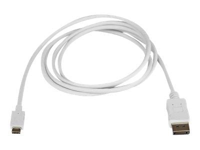 StarTech.com 6ft/1.8m USB C - DisplayPort 1.2 -kaapeli 4K 60Hz, USB-C - DisplayPort-sovitinkaapeli HBR2, USB Type-C DP Alt Mode to DP Monitor Video...