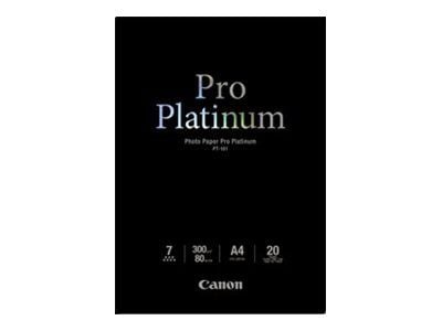 Canon Photo Paper Pro Platinum - A4 (210 x 297 mm) - 300 g/m² - 20 ark fotopapper - för PIXMA iP3600, MP240, MP480, MP620, MP980