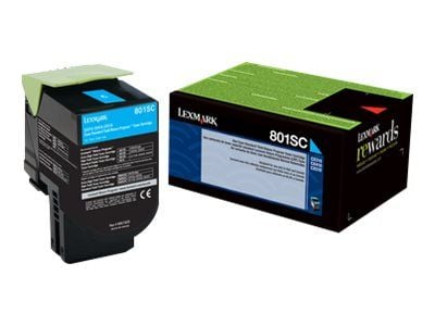 Lexmark 802SC, 2000 sivua, Syaani, 1 kpl