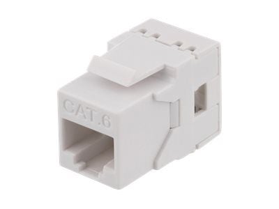 Deltaco MD-118, Tasainen, Valkoinen, RJ-45, RJ-45, Naaras, Naaras