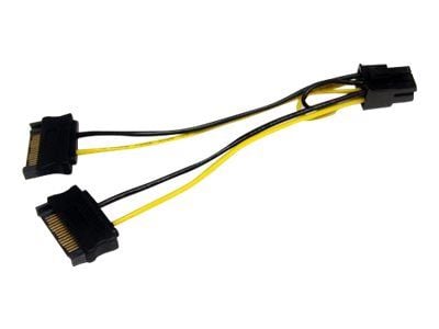 StarTech.com SATPCIEXADAP, SATA 15-pinninen, PCI-E (6-pin), 0,15 m, Uros, Uros, Suora