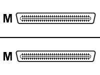 HP - SCSI ekstern kabel - 68 PIN VHDCI (hann) til 68 PIN VHDCI (hann) - 2 m