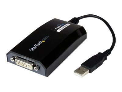 StarTech USB to DVI Adapter - 1920x1200 - External Video & Graphics Card - Dual Monitor Display Adapter Cable - Supports Mac & Windows (USB2DVIPRO2...