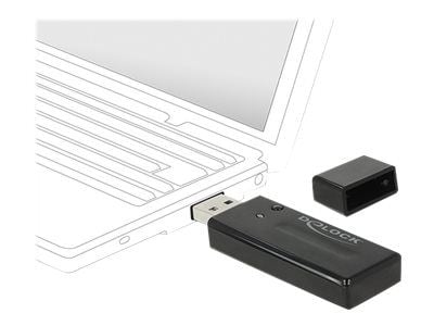 Delock USB 3.0 Dual Band WLAN ac/a/b/g/n Stick - Nettverksadapter - USB 3.0 - Wi-Fi 5 - svart