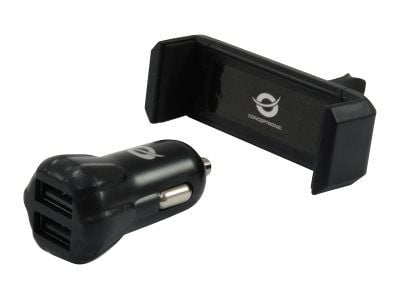 Conceptronic - Bilstrømadapter - 2 A - 2 utgangskontakter (USB)