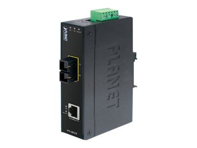 PLANET IFT-802TS15 - Fibermediekonverterare - 100Mb LAN - 10Base-T, 100Base-FX, 100Base-TX - SC enkelläge / RJ-45 - upp till 15 km - 1310 nm