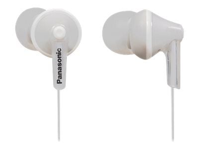 Panasonic RP-HJE125E-W - Ergofit - ørepropper - i øret - kablet - 3,5 mm jakk - hvit