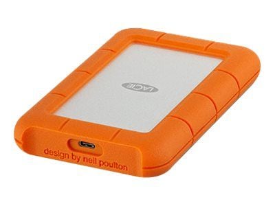 LaCie Rugged USB-C - Harddisk - 1 TB - ekstern (bærbar) - USB 3.1 Gen 1 (USB-C kontakt)