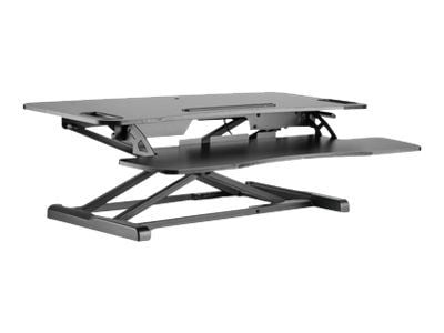 DIGITUS Ergonomic Workspace Riser DA-90380-1 - Stativ - for LCD-skjerm / PC-utstyr - svart - skrivebord