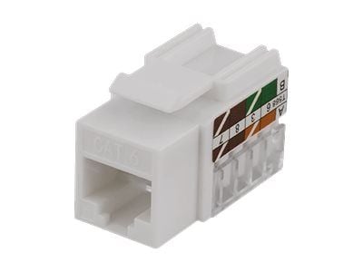DELTACO MD-111 - Modulinnlegg - CAT 6 - UTP - RJ-45 - hvit