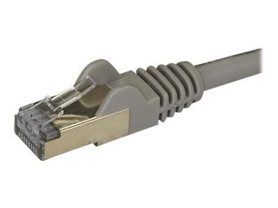 Startech 3m CAT6A Ethernet Cable, 10 Gigabit Shielded Snagless RJ45 100W PoE Patch Cord, CAT 6A 10GbE STP Network Cable w/Strain Relief, Grey, UL C...