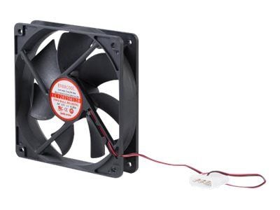 Startech 120x25mm Dual Ball Bearing Computer Case Fan w/ LP4 Connector (FANBOX12) - Systemviftesett - 120 mm