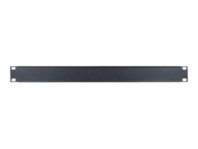 Intellinet 19" Blank Panel, 1U, Black - Tomt panel - svart, RAL 9005 - 1U - 19"