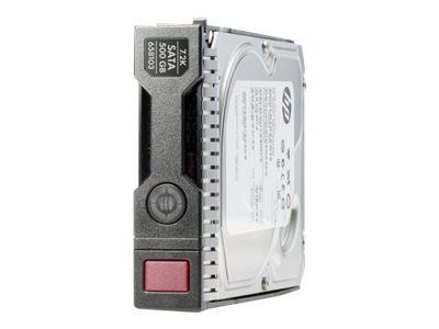 HPE Midline - Harddisk - 500 GB - hot-swap - 3.5" LFF - SATA 6Gb/s - 7200 rpm - med HPE SmartDrive carrier