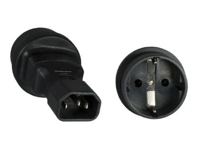 Microconnect PE14CEEAD, C14, Tyyppi F, 230 V, Musta, Uros/naaras, 40 g Microconnect PE14CEEAD, C14, Tyyppi F, 230 V, Musta, Uros/naaras, 40 g