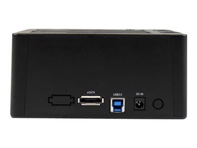 StarTech.com Dual-Bay USB 3.0 eSATA til SATA-harddiskdokkstasjon, USB-harddiskdokk, ekstern 2,53,5 SATA IIIIII, SSDHDD-dokkstasjon, Hot-Swap-harddi...