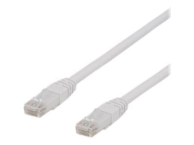 DELTACO - Koblingskabel - RJ-45 (hann) til RJ-45 (hann) - UTP - CAT 6a - halogenfri, formstøpt - hvit