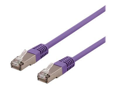 DELTACO SFTP-62PH - Koppeledning - RJ-45 (hann) til RJ-45 (hann) - 2 m - SFTP - CAT 6 - halogenfri, formet - lilla