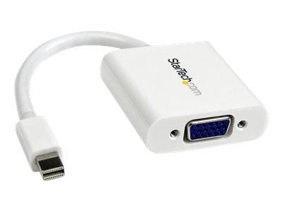 StarTech.com Mini DisplayPort til VGA-adapter - Hvit - 1080p - Thunderbolt til VGA-skjermadapter - Mini DP til VGA-konverter (MDP2VGAW) - Videotran...