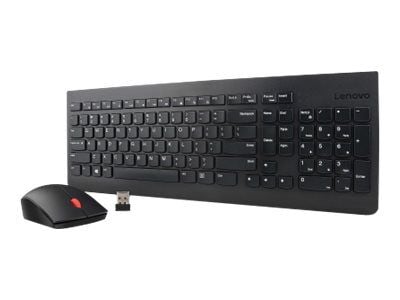 Lenovo Essential Wireless Combo - Sats med tangentbord och mus - trådlös - 2.4 GHz - USA med eurosymbol
