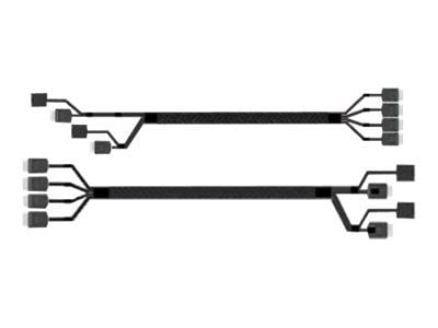 Intel - SATA/SAS-kabel - 4i MiniLink SAS (SFF-8611) (hane) rak till 4i MiniLink SAS (SFF-8611) (hane) högervinklad - 87.5 cm (paket om 2)