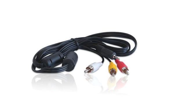 GoPro - Kabel för video / ljud - sammansatt video/ljud - RCA hane till mini-phone stereo 3.5 mm hane - för HD HERO2
