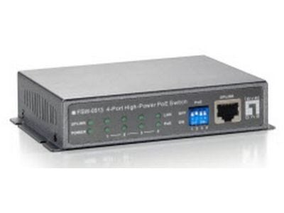 LevelOne FSW-0513 - Switch - 4 x 10/100 (PoE) + 1 x 10/100 - stasjonær - PoE