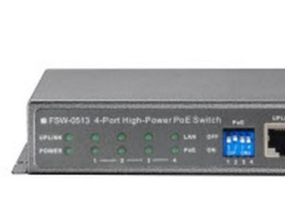LevelOne FSW-0513 - Switch - 4 x 10/100 (PoE) + 1 x 10/100 - stasjonær - PoE