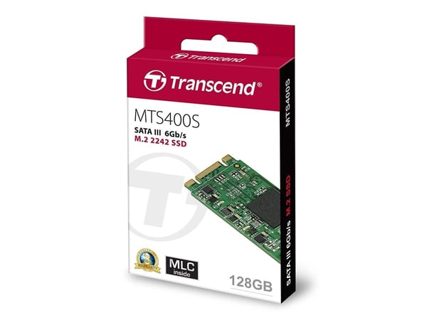 Transcend MTS400 - SSD - 128 GB - intern - M.2 2242 - SATA 6Gb/s