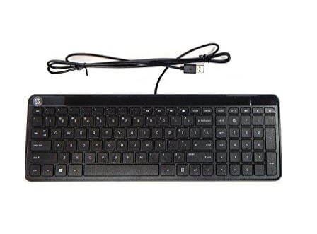 HP 801526-BB1, Full størrelse (100 og), Koblet med ledninger (ikke trådløs), USB, Mekanisk nøkkelbryter, Sort