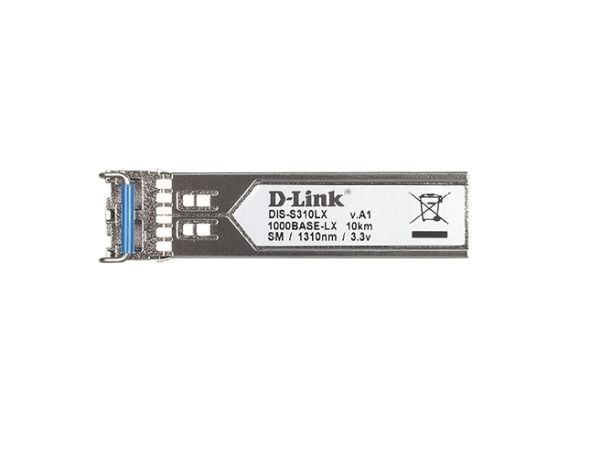 D-Link DIS S310LX - SFP (mini-GBIC) transceivermodul - 1GbE - 1000Base-LX - LC-enkeltmodus - opp til 10 km