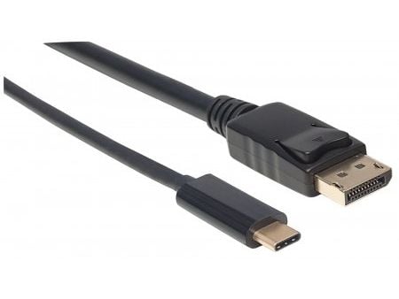 Manhattan 152471, 1 m, USB Type-C, DisplayPort, Uros, Uros, Suora