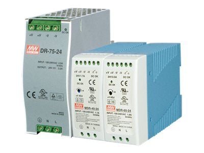 MEAN WELL MDR-60-24 - Nätaggregat (kan monteras på DIN-skena) - AC 100-240 V - 60 Watt