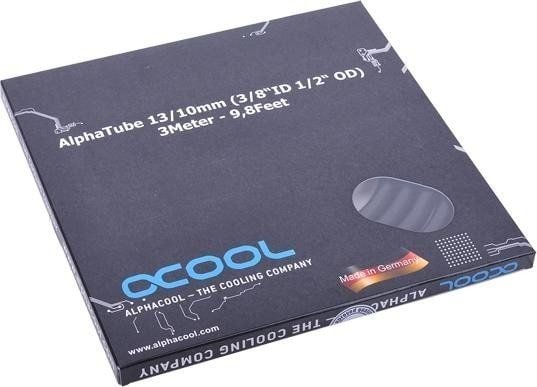 Alphacool AlphaTube HF 13/10 - Væskekjølesystemtube - UV-svart - 3 m