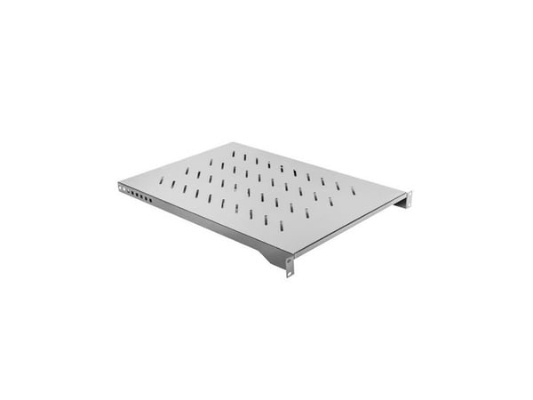 Lanberg - Rack-hylle - RAL 9004, svart - 1U - 19"