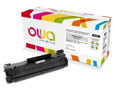 OWA - Svart - kompatibel - tonerkassett (alternativ för: HP CB435A) - för HP LaserJet P1005, P1006, P1007, P1008, P1009